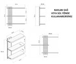 MODERN DUVAR RAFI - DUVARA MONTE RAF  - SALON ve ANTRE RAFI - ÇOK AMAÇLI RAF - Görsel 5